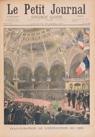 Inhuldiging van de Wereldtentoonstelling van 1900, Parijs, illustratie uit 